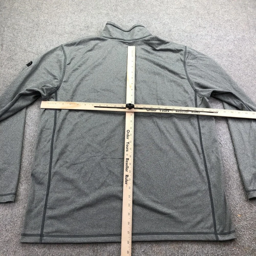 The North Face Pullover Mens XL Gray 1/4 Zip Long Sleeve Top Dominion Payroll